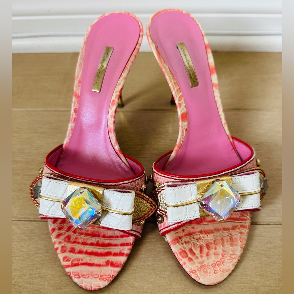MARIO BOLOGNA Pink Heel Sandal, Size 35.5